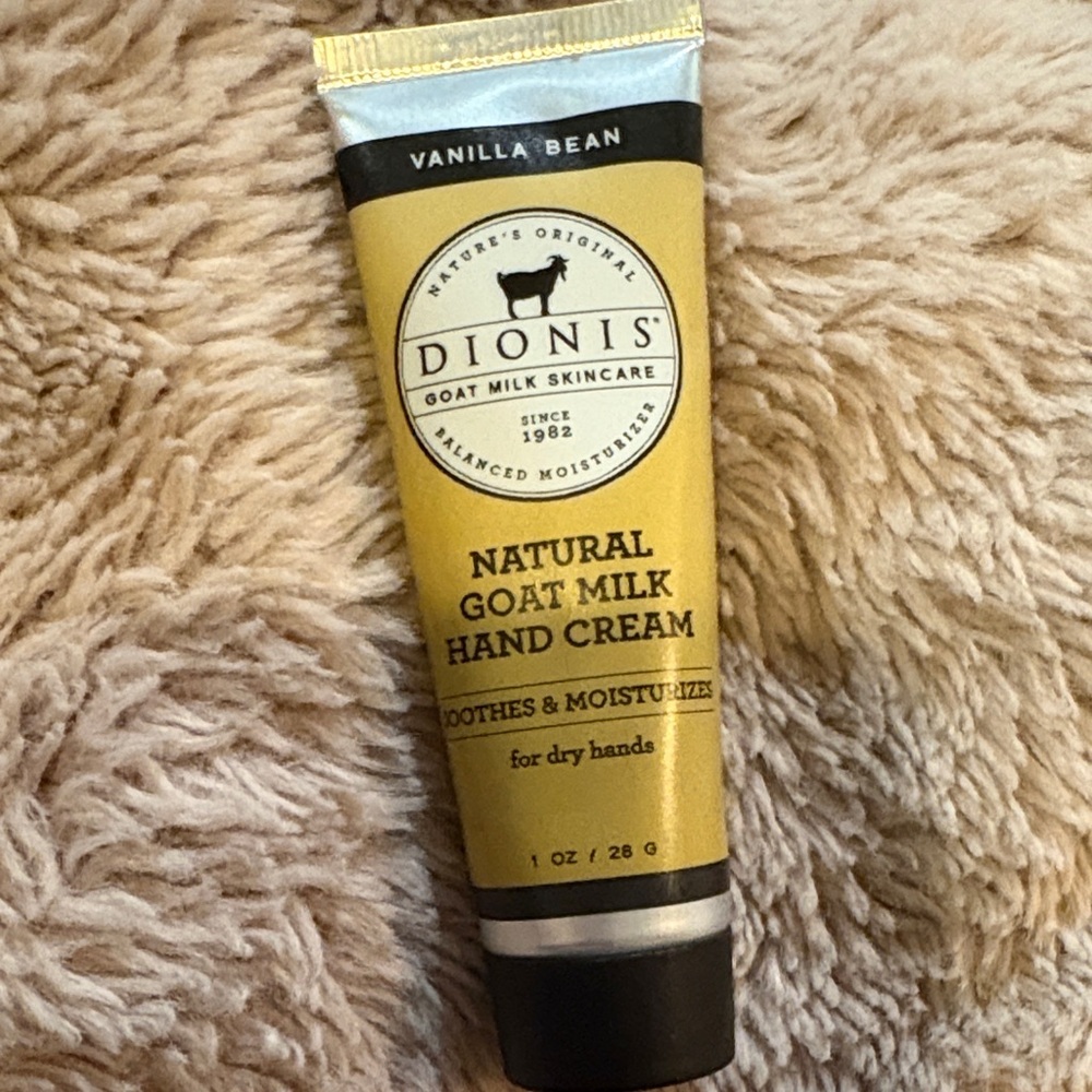 Dionis Vanilla Bean Goat Milk Hand Cream - Gold & Black